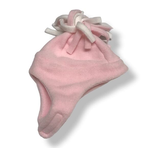 eFuzzies.com Girls Pink Polar Fleece Tassel Hat NEW NWT XS 3-9 mo - Picture 1 of 5